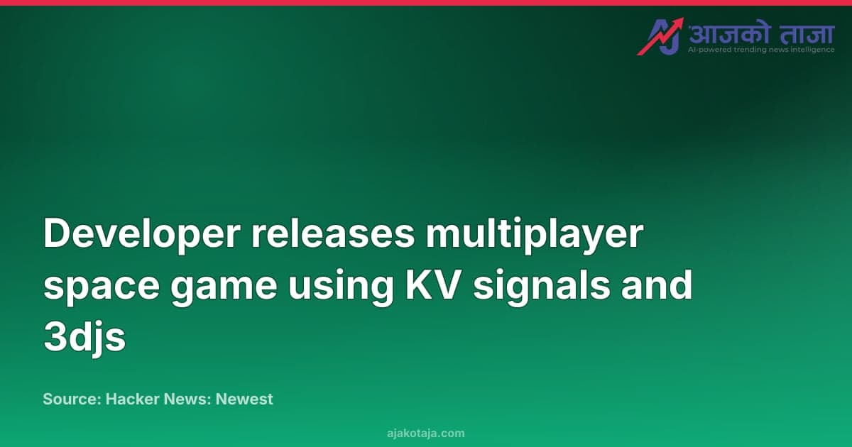 Developer releases multiplayer space game using KV signals and 3djs