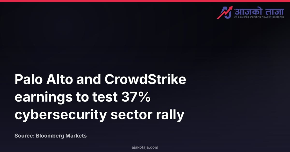 Palo Alto and CrowdStrike earnings to test 37% cybersecurity sector rally